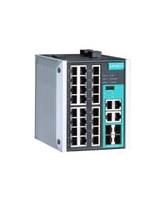 Коммутатор EDS 528E 4GTXSFP LV T Managed Gigabit Ethernet switch with 24 10 100BaseT X ports and 4 c Moxa