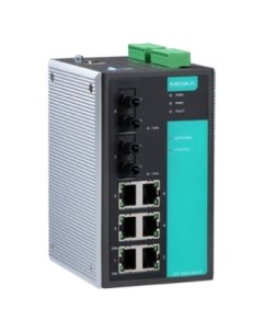 Коммутатор управляемый EDS 508A MM ST T 6x10 100 BaseTx ports 2 multi mode 100 BaseFx ports ST Moxa
