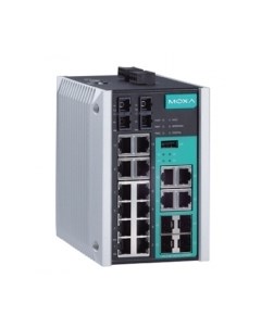 Коммутатор управляемый EDS 518E SS SC 4GTXSFP 12x10 100BaseT X ports 2 100BaseFX single mode ports w Moxa
