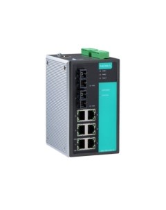 Коммутатор EDS 508A SS SC 80 T Ethernet switch 6 10 100 BaseTx 2 single mode 100Fx up to 80 km Moxa