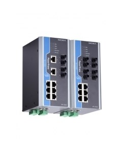 Коммутатор управляемый PT 510 MM ST 24 DIN Rail switch 8 x 10 100BaseT X 2 x 100BaseFX MM ST connect Moxa