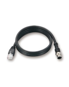 Кабель патч корд CBL M12DMM4PM12DMM4P BK 100 IP67 1 M M12 to M12 Cat 5E STP Ethernet cable with wate Moxa