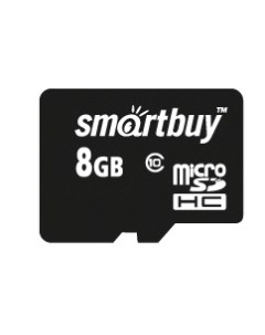 Карта памяти MicroSDHC 8GB SB8GBSDCL10 00 Сlass 10 без адаптеров Smartbuy