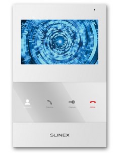 Видеодомофон SQ 04M White цветной настенный 4 3 TFT LCD 16 9 480х272 подключение 2 х вызывных панеле Slinex