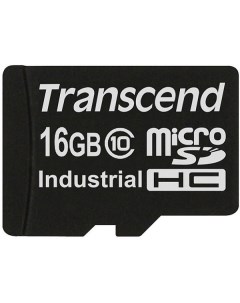 Промышленная карта памяти MicroSDHC 16Gb TS16GUSDC10I Industrial class 10 без адаптера Transcend