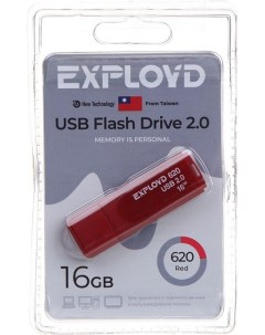 Накопитель USB 2 0 16GB EX 16GB 620 Red 620 красный Exployd