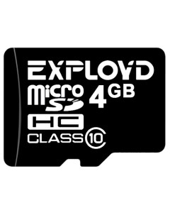 Карта памяти 4GB EX004GCSDHC10 W A AD microSDHC Class 10 Exployd