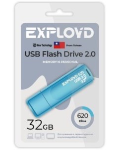 Накопитель USB 2 0 32GB EX 32GB 620 Blue 620 синий Exployd