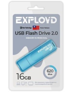 Накопитель USB 2 0 16GB EX 16GB 620 Blue 620 синий Exployd