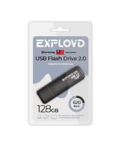 Накопитель USB 2 0 128GB EX 128GB 620 Black 620 чёрный Exployd