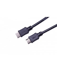 Кабель HDMI C HM HM 0 5M 0 5 м v 2 0 19M 19M позол разъемы экран черный пакет Wize