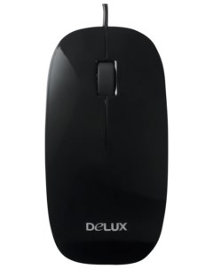 Мышь DLM 111 черная 1000dpi USB 2 кнопок скролл 6938820400974B Delux