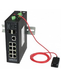 Коммутатор SW 80802 ILS port 90W 300W промышленный управляемый L2 HiPoE Gigabit Ethernet на 8GE PoE  Osnovo