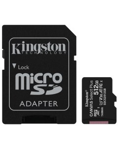 Карта памяти MicroSDXC 512GB SDCS2 512GB Class 10 UHS I U3 Canvas Select Plus SD адаптер 100MB S Kingston