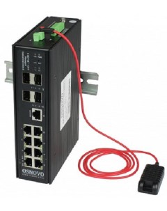 Коммутатор SW 80804 ILS port 90W 720W промышленный управляемый L2 Ultra PoE Gigabit Ethernet на 8GE  Osnovo