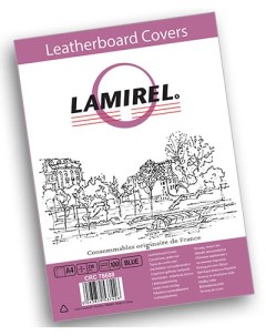 Обложка LA 78688 Lamirel Delta A4 картонные с тиснением под кожу синий 230г м 100шт Fellowes