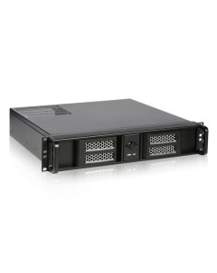 Корпус серверный 2U PA239 B 0 Rack server case полностью алюминевый черный без блока питания глубина Procase