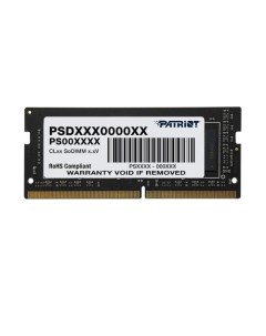 Модуль памяти SODIMM DDR4 4GB PSD44G266681S PC4 21300 2666Mhz CL19 260 pin 1 2V retail Patriot memory