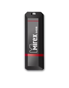 Накопитель USB 2 0 64GB KNIGHT 13600 FMUKNT64 чёрный ecopack Mirex
