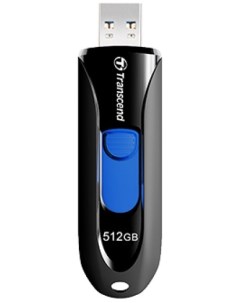 Накопитель USB 3 1 512GB JF790K Pen Drive Capless Black Transcend