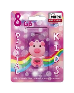 Накопитель USB 2 0 8GB PIG 13600 KIDPIP08 pink ecopack Mirex