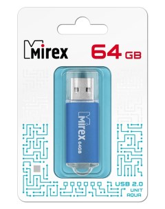 Накопитель USB 2 0 64GB UNIT 13600 FMUAQU64 голубой ecopack Mirex
