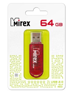 Накопитель USB 2 0 64GB ELF 13600 FMURDE64 красный Mirex