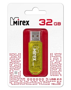 Накопитель USB 2 0 32GB ELF 13600 FMUYEL32 жёлтый ecopack Mirex