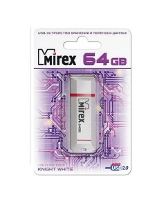 Накопитель USB 2 0 64GB KNIGHT 13600 FMUKWH64 белый ecopack Mirex