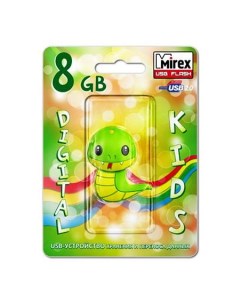 Накопитель USB 2 0 8GB Snake 13600 KIDSNG08 green ecopack Mirex