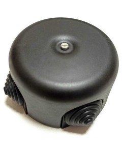 Коробка B1 521 03 К распределительная керамика черный D78 30мм 4 кабельных ввода в комплекте Bironi