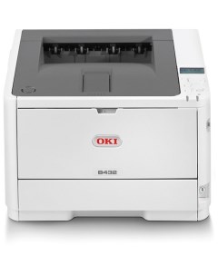 Принтер лазерный черно белый B432dn A4 40 стр мин 3 5Гб 1200x1200 10 100 1000 Ethernet USB 2 0 Oki
