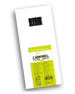 Пружина LA 78675 пластиковая Lamirel 14 мм черный 100шт Fellowes