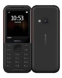 Мобильный телефон 5310 DS 16PISX01A18 black red 2 4 16MB 8MB MicroSD 32GB 2 Sim GSM BT WAP 2 0 GPRS  Nokia