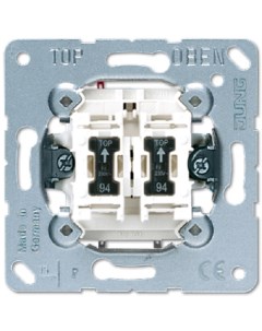 Выключатель 505U5 механизм 2 клавишный с подсветкой Jung