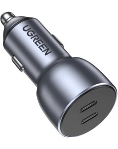 Зарядное устройство автомобильное CD213 70594 USB Type C Type C 40W цвет серый космос Ugreen
