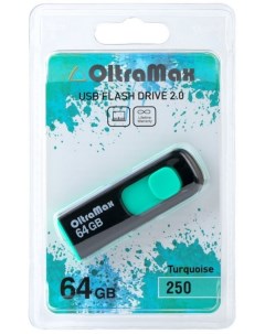 Накопитель USB 2 0 64GB OM 64GB 250 Turquoise 250 бирюзовый Oltramax