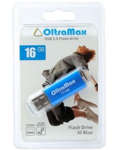 Накопитель USB 2 0 16GB OM016GB30 Bl 30 синий Oltramax