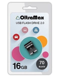 Накопитель USB 2 0 16GB OM 16GB 70 Black 70 чёрный Oltramax