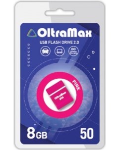 Накопитель USB 2 0 8GB OM 8GB 50 Pink 50 розовый Oltramax