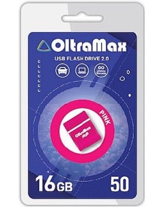 Накопитель USB 2 0 16GB OM 16GB 50 Pink 50 розовый Oltramax