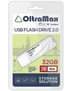 Накопитель USB 2 0 32GB OM 32GB 310 White 310 белый Oltramax