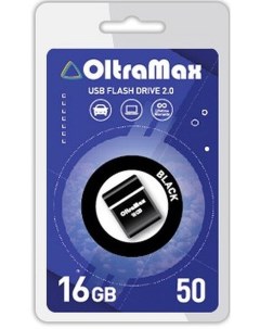 Накопитель USB 2 0 16GB OM016GB mini 50 B 50 чёрный Oltramax