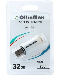 Накопитель USB 2 0 32GB OM 32GB 230 White 230 белый Oltramax