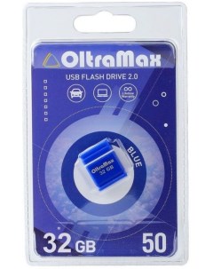 Накопитель USB 2 0 32GB OM 32GB 50 Blue 50 синий Oltramax