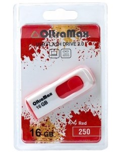 Накопитель USB 2 0 16GB OM 16GB 250 Red 250 красный Oltramax