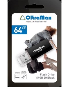 Накопитель USB 2 0 64GB OM064GB30 В 30 чёрный Oltramax