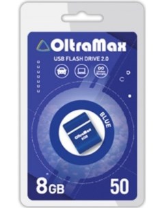 Накопитель USB 2 0 8GB OM 8GB 50 Blue 50 синий Oltramax