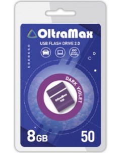 Накопитель USB 2 0 8GB OM 8GB 50 Dark Violet 50 фиолетовый Oltramax