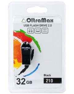 Накопитель USB 2 0 32GB OM 32GB 210 Black 210 чёрный Oltramax